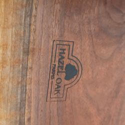 Hazel Oak L Shaped Arm Rest OR TaBle 