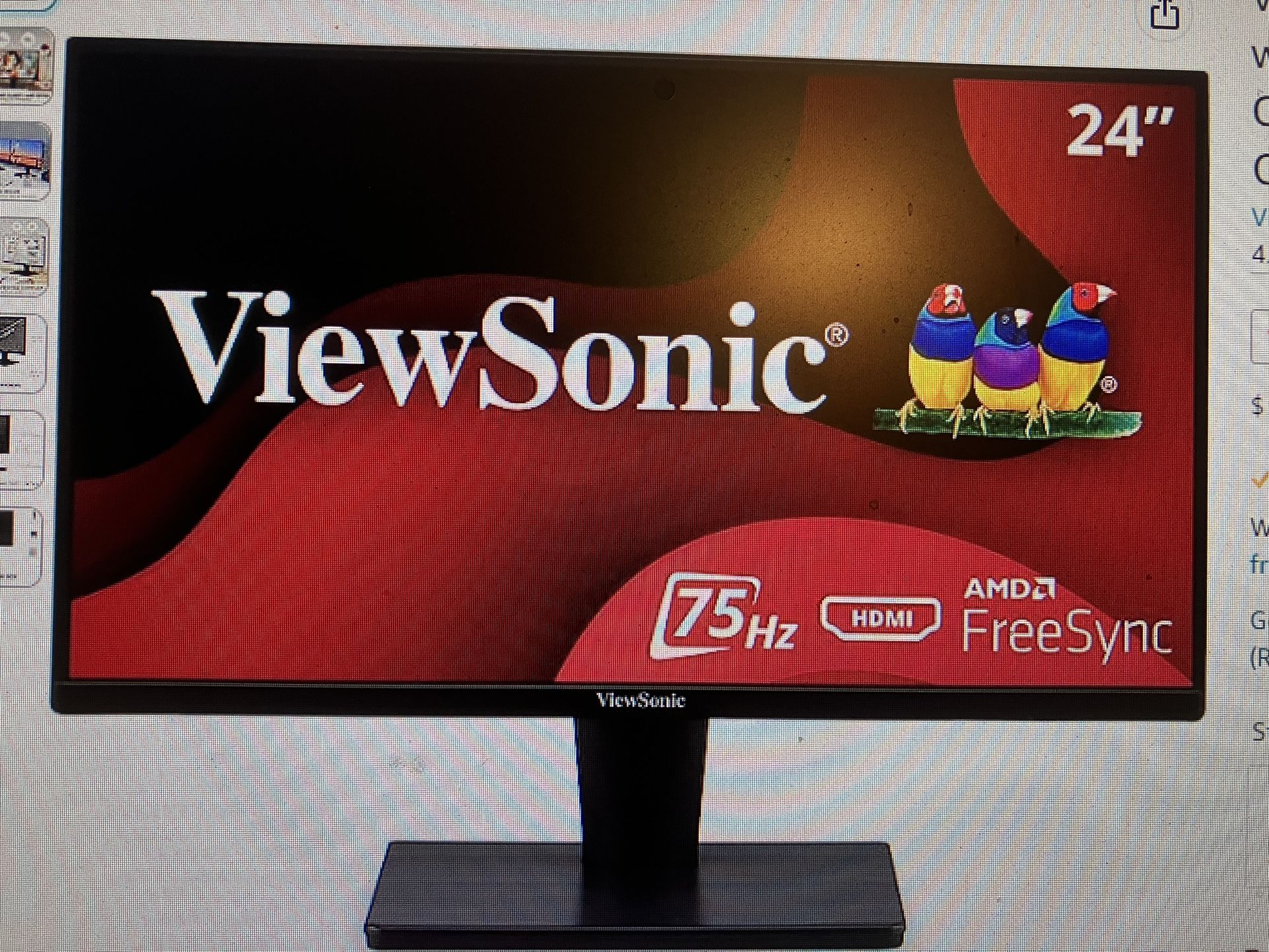 ViewSonic VA2447-MH 24 Inch Full HD 1080p Monitor