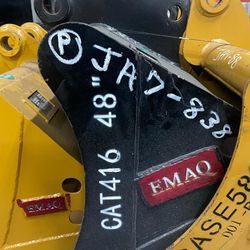Caterpillar 416 backhoe Cleanup Bucket 48” inch width.