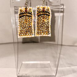 Arizona State mini basketball jersey earrings