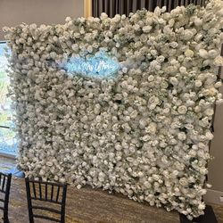 White Flower Wall