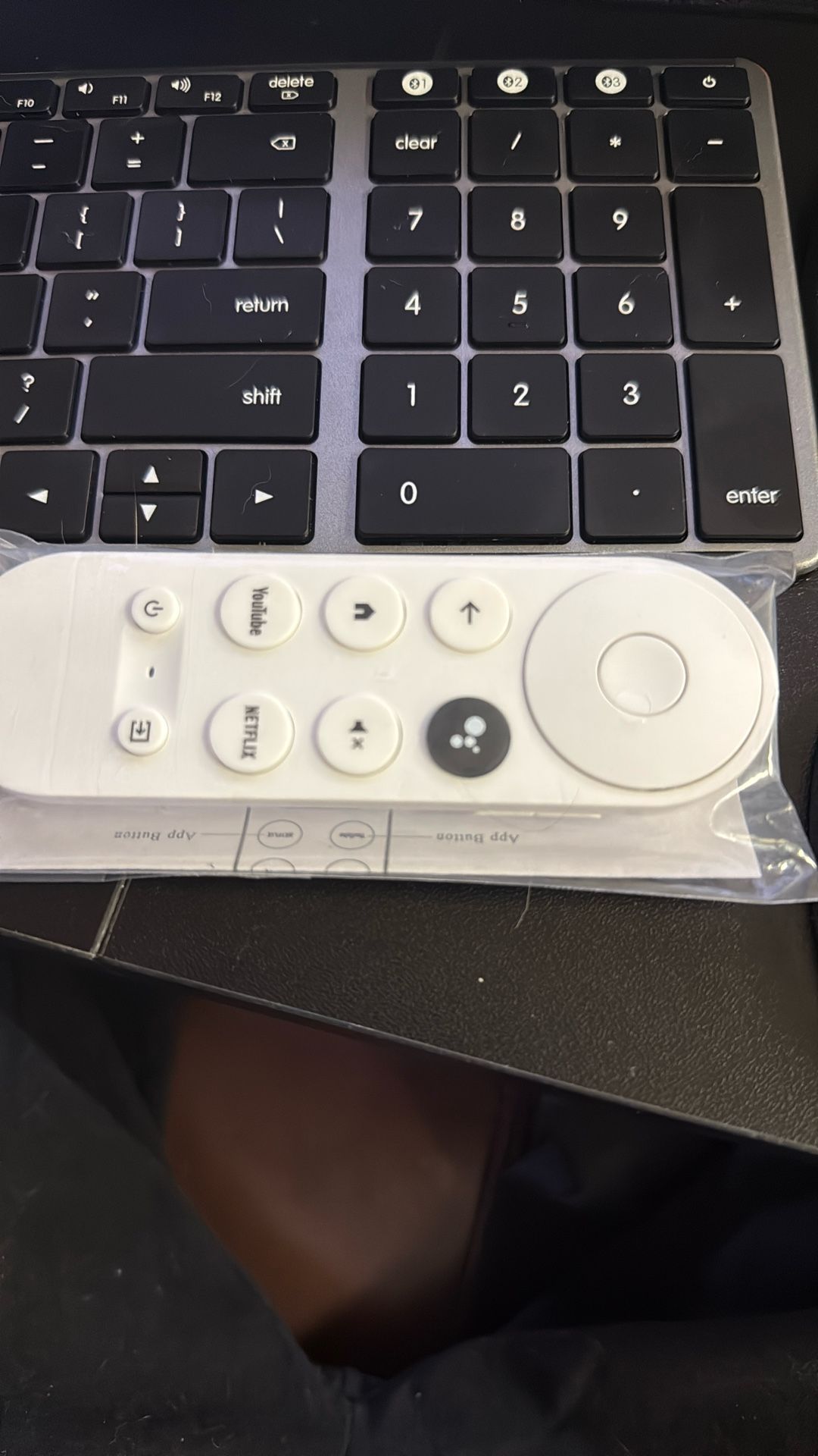 Replacement Remote for Chromecast and Google TV Streamer with Google TV Built-in.