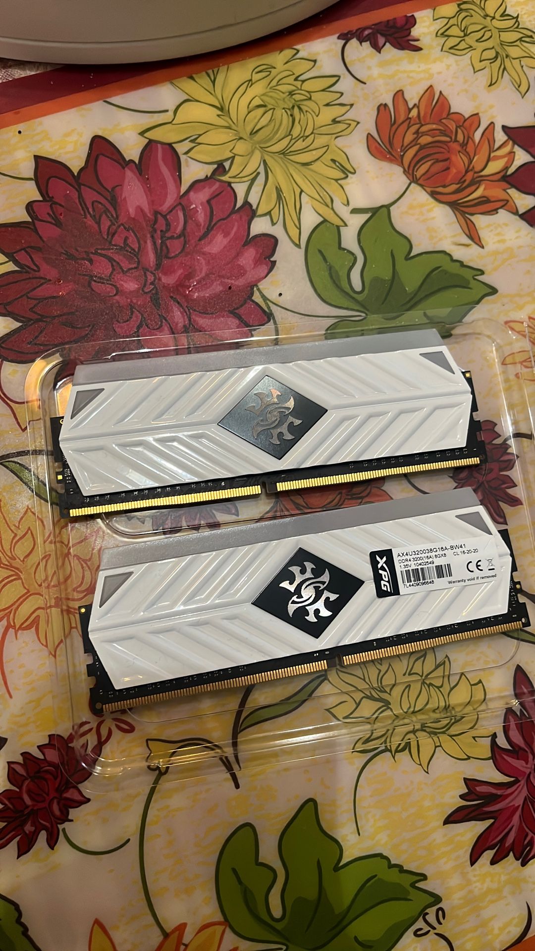 Two XPG DDR4 8GB RAM Sticks