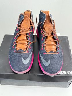 Your exact pair is Nike LeBron X EXT QS "Denim" Size 11 - Style 597806-400.