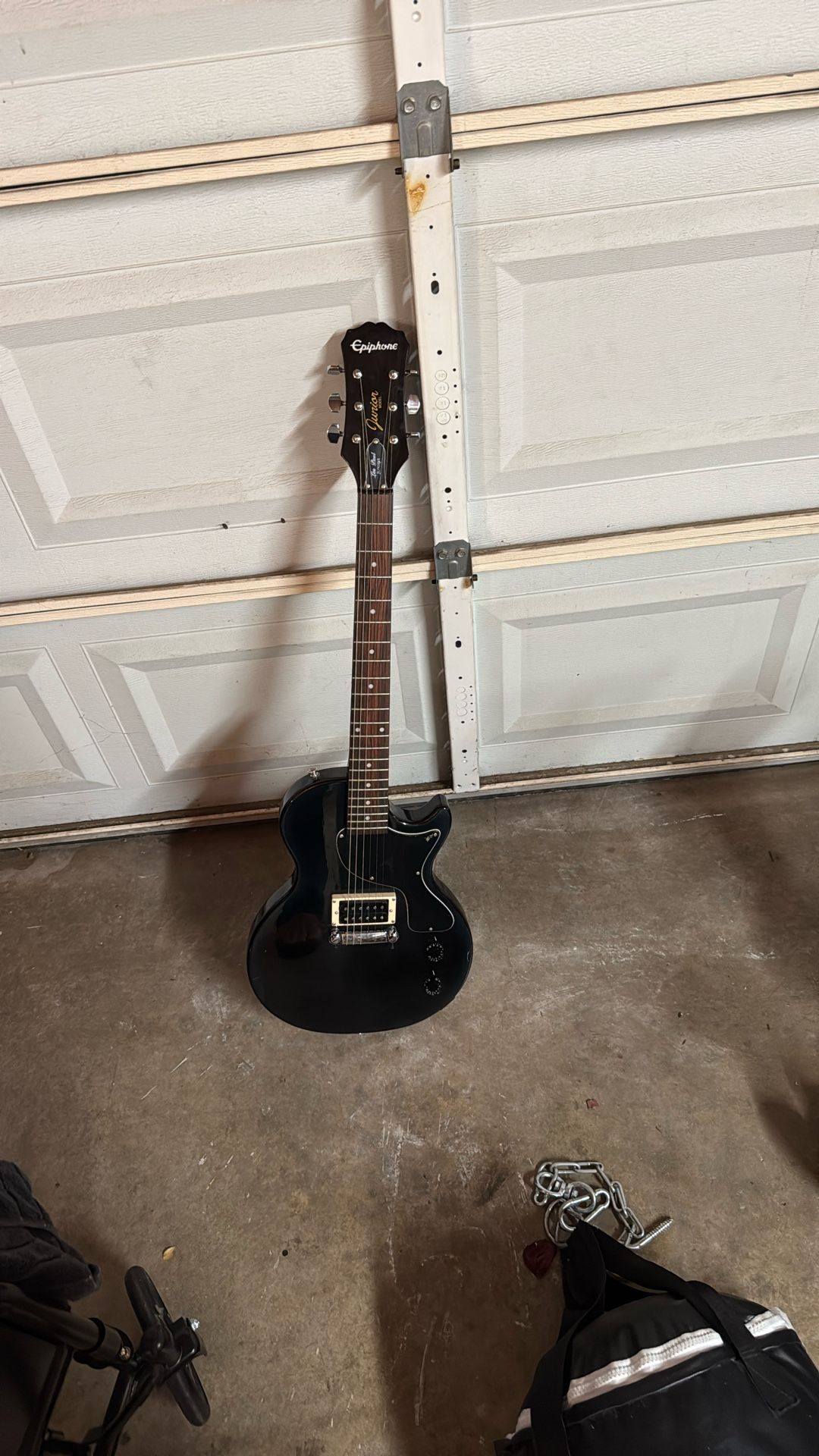 Black Guitar, Epiphone, Les Paul Junior