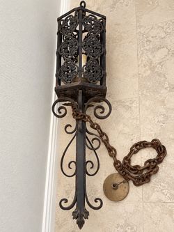 Pair of Large Handmade Spanish-Style Wall Sconces
