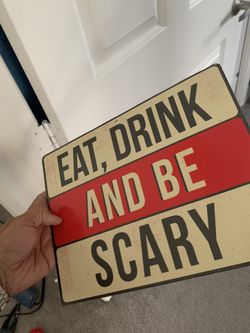 Zombie sign double face