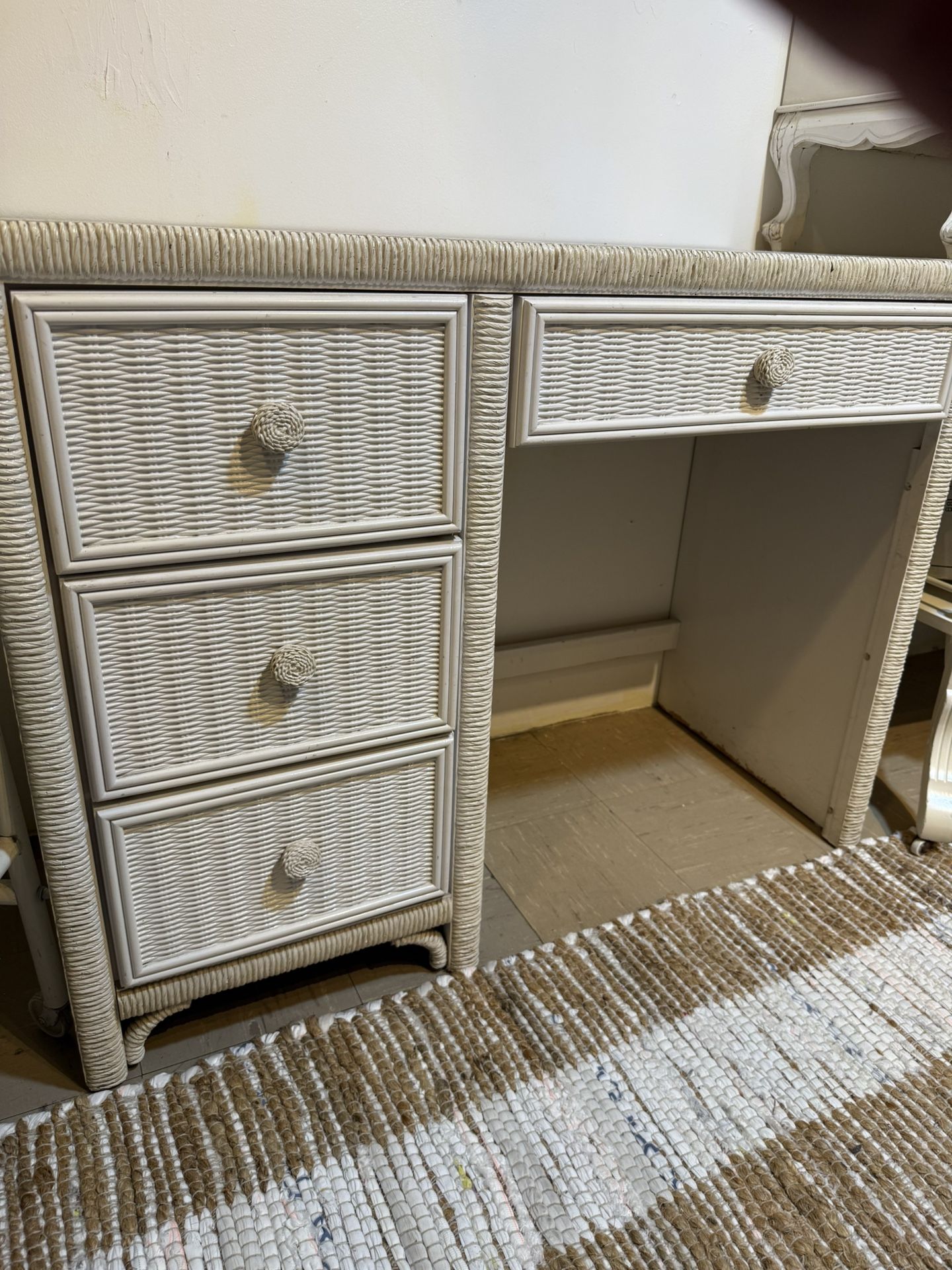 White desk