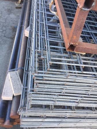 Galvanized wire sheets 6x12â€™ft each 4-gauge 4x4â€ holes 