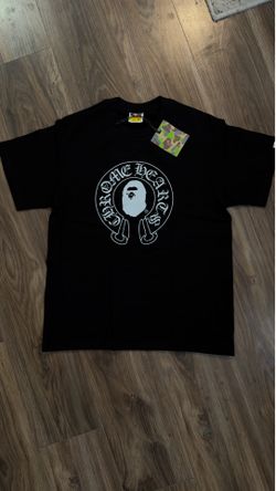 Bape chrome heart collab tee