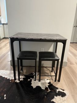 High top table with chairs