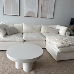 White Modular Comfy Couch