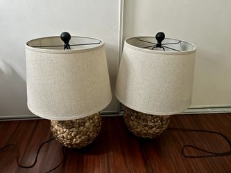 Table Lamp Woven Rattan