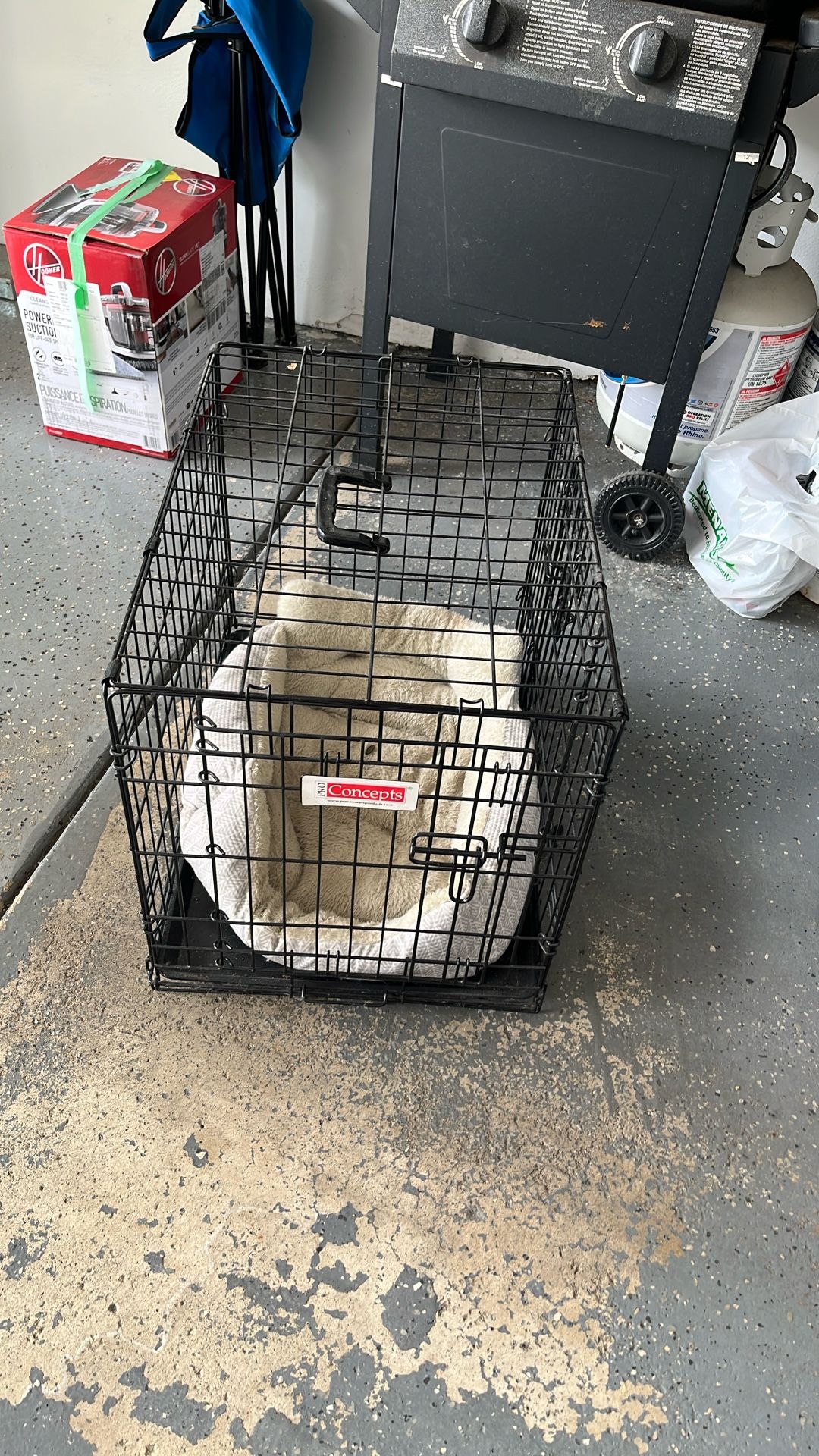 Black Small Dog Cage