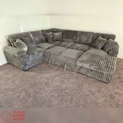 Extra Large Sectional Pull out sofa bed sleeper sofa Jumbo corduroy fabric