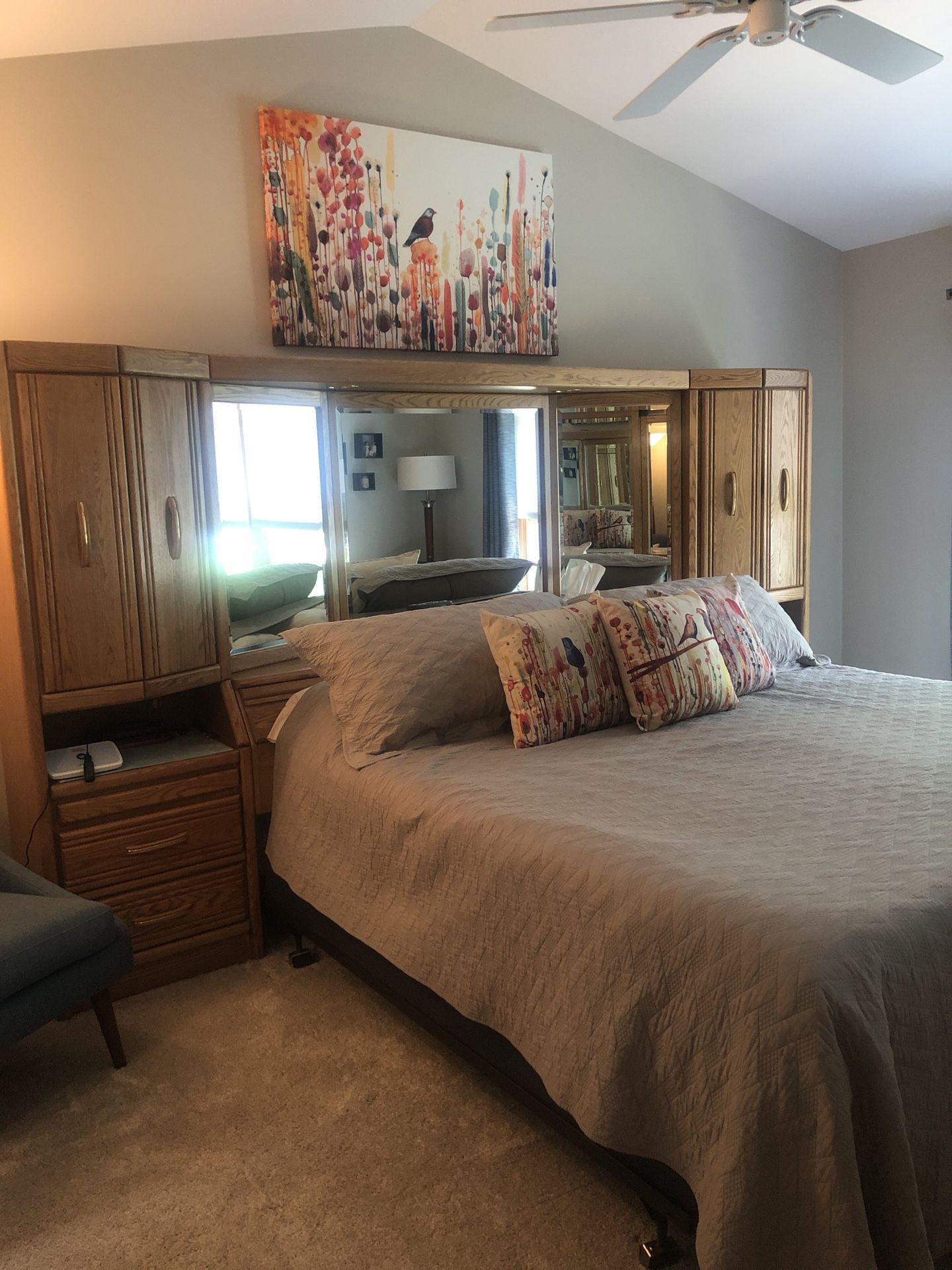 Blackhawk King Oak Bedroom set