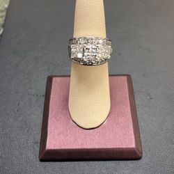 14KT White Gold Engagement Ring 