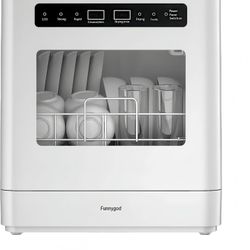 Portable Countertop Dishwasher–Compact Automatic Dishwasher, Drying-Disinfection