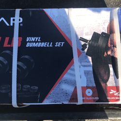 Vinyl Dumbbell Set 40lbs. BRAND NEW