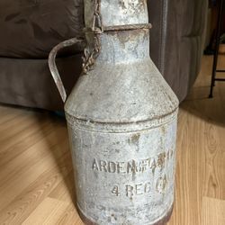 Antique milk can ARDEN FARMS