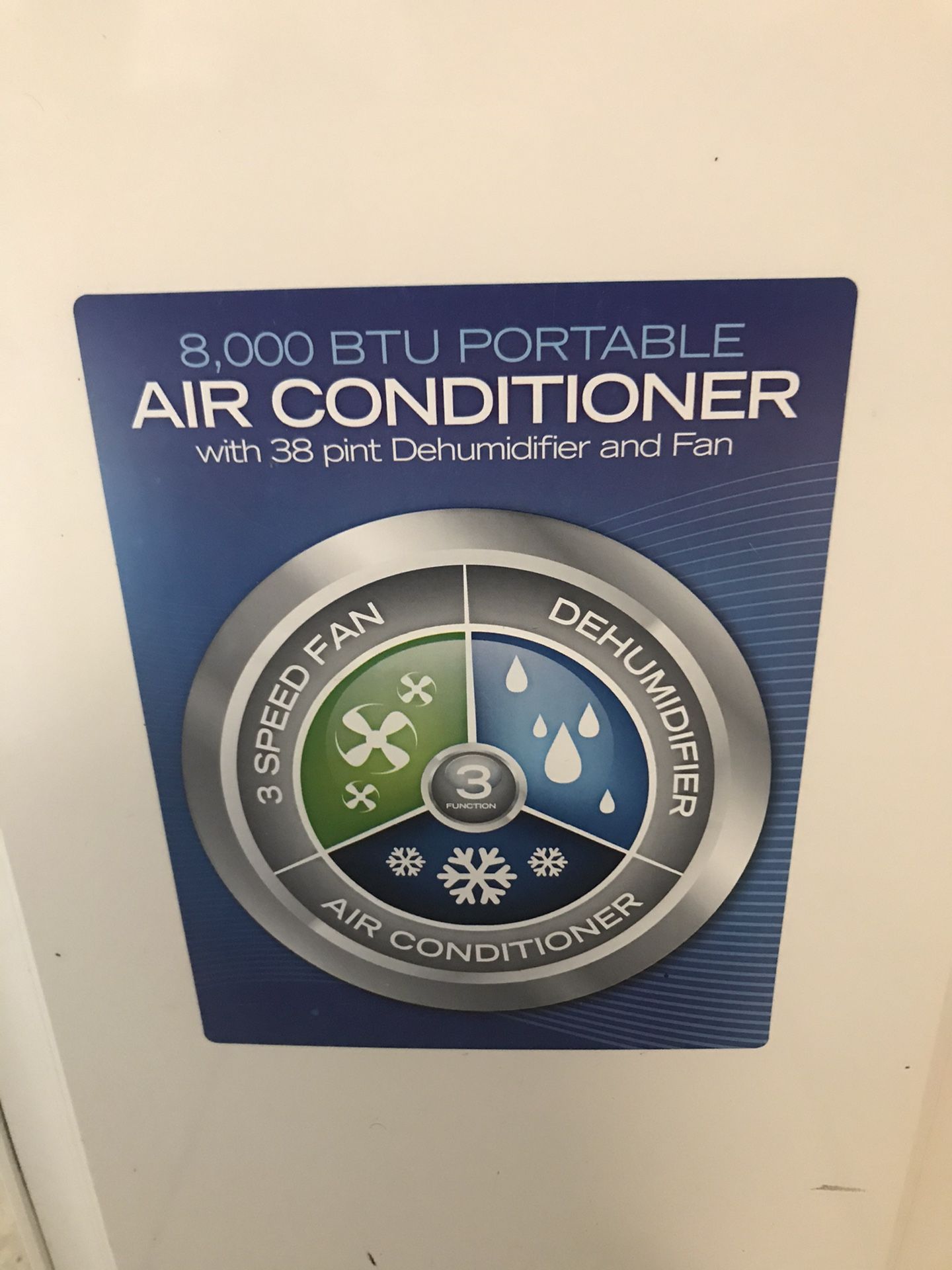 8000 air conditioner and Dehumidifier