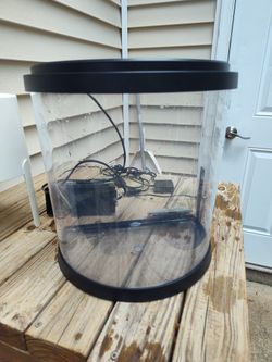 Black Round Fish Aquarium Kit