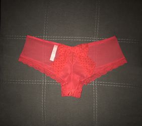 New Panties CHEEKY Victoria Secret Large mesh stretchy satin cut
