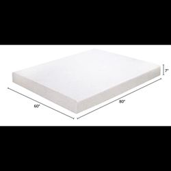 Queen Size Mattress, Bed Frame, Desk