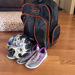 bowling bag and shoes OBO