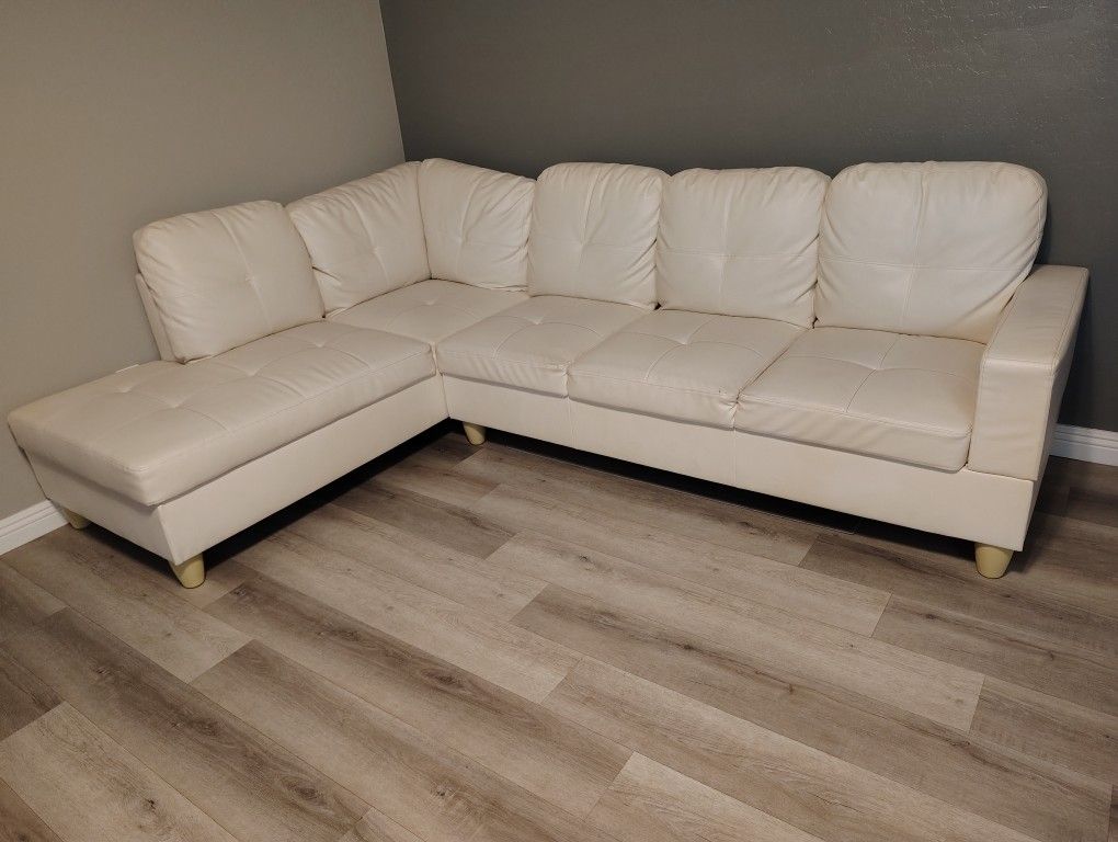 White Leather Couch