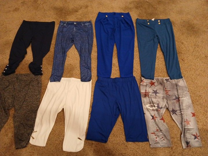 8 Pair Women's Pants & Capris
