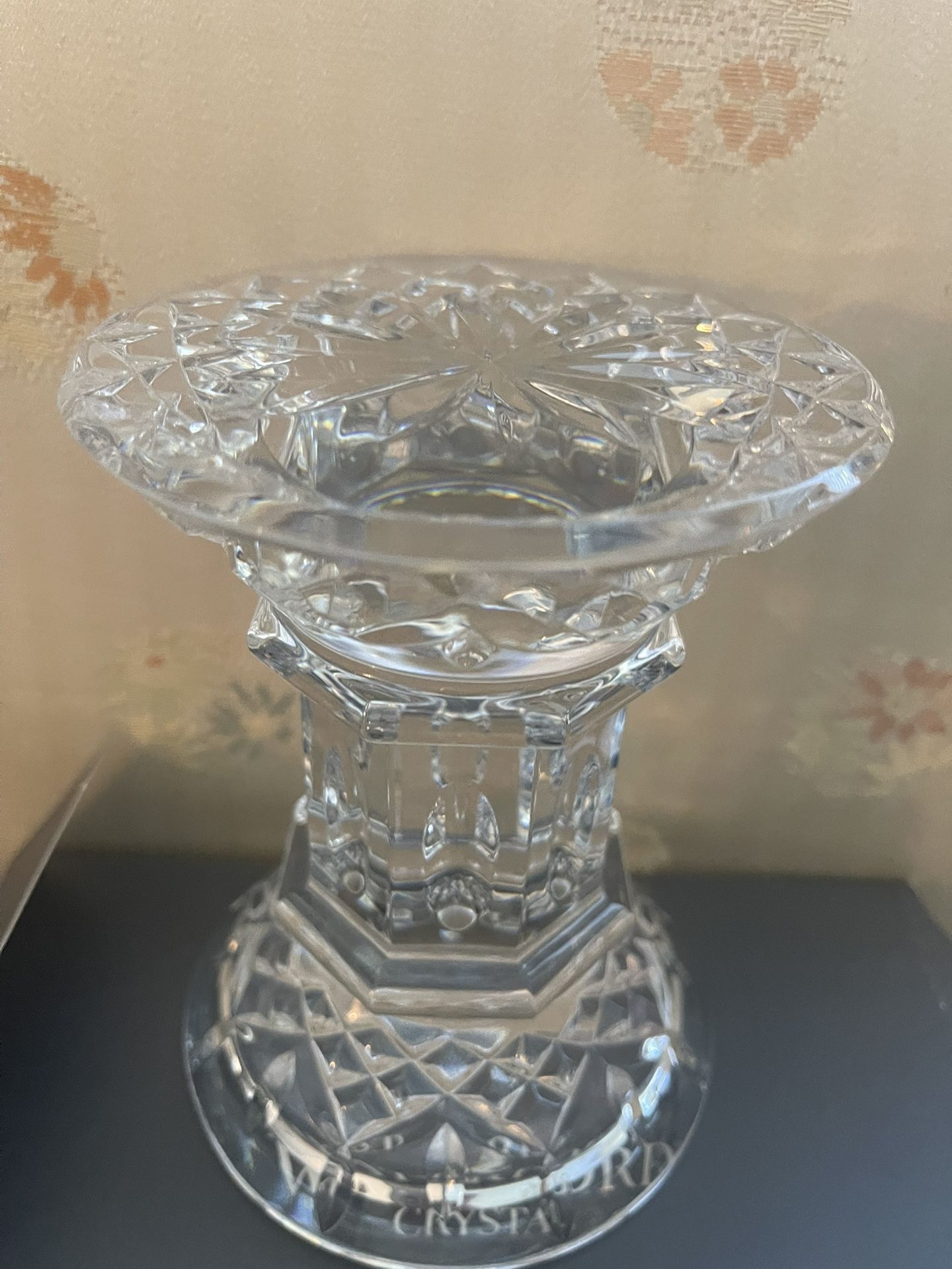 Waterford Crystal Pillar Candle Holder 
