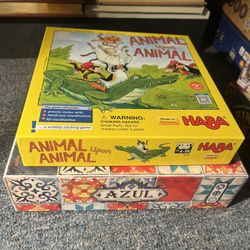 Azul and Animal Upon Animal Board Games