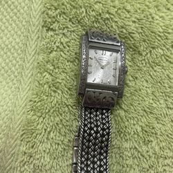 Classic Lois Hill Watch With Rectangular Face 