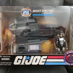 GI Joe Attack on Cobra Island 25th Anniversary Night Specter w/ Grand Slam 3.75" MISB