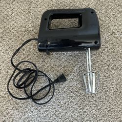 Mainstays Corded Hand Mixer 5-Speed Kitchen Appliance Black. 