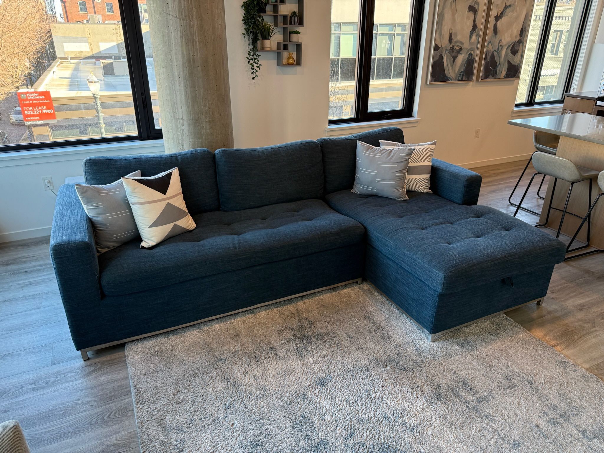 Article Brand: Left L Sectional (blue)