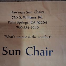Hawaiian sun chair