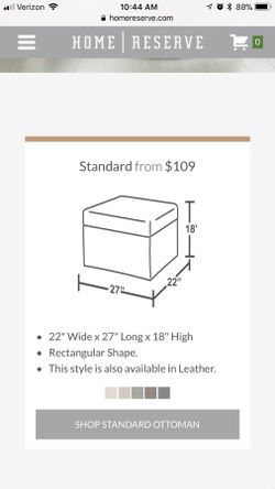 Ottoman with storage