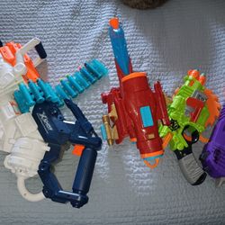 Guns,plushy,swords and WWE belt