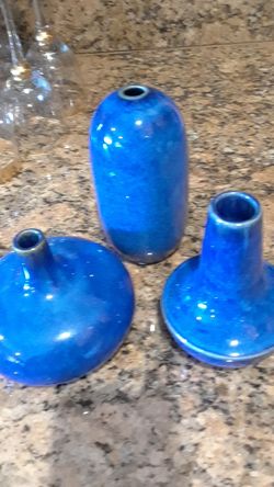Cobalt vases