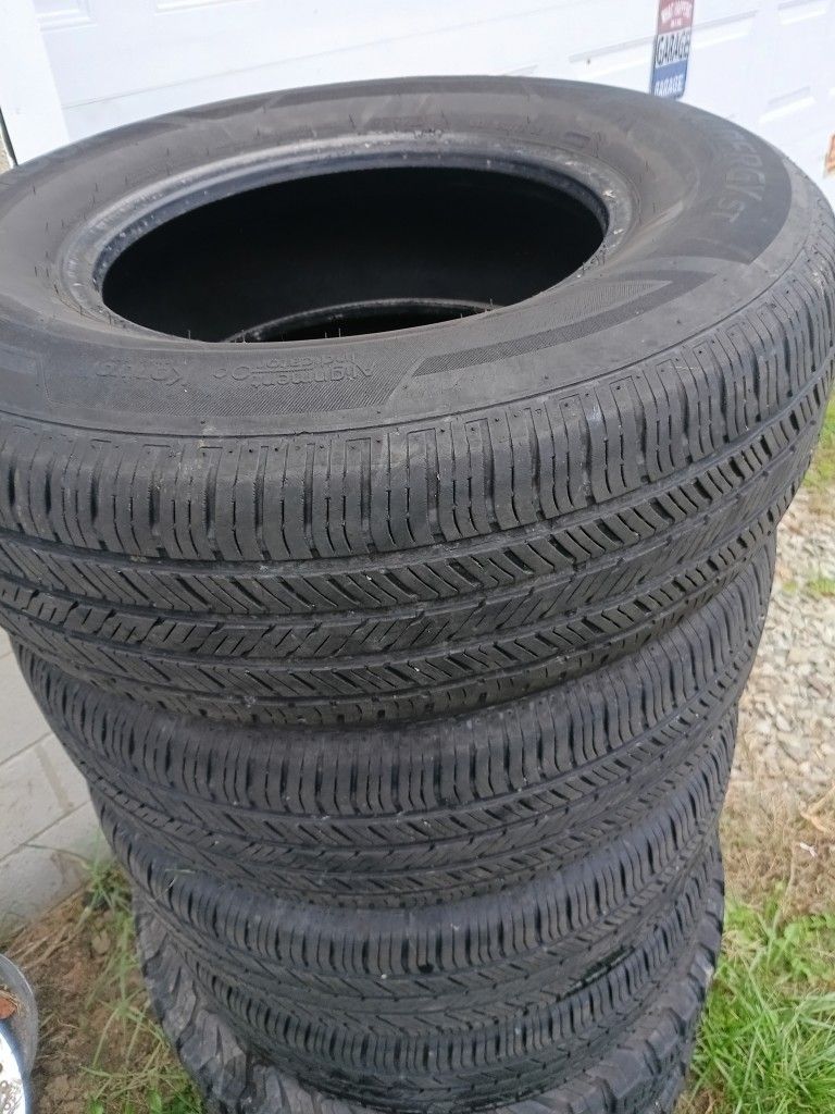 Four Hancock Tires, And Four 15-in Rims