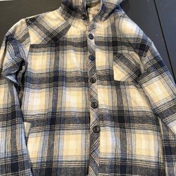 Young La Flannel With Hood