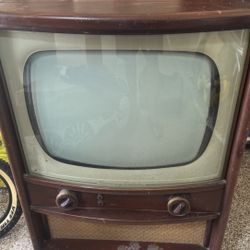 Antique VINTAGE 1960s Stromberg Carlson Cabinet TV As-Is