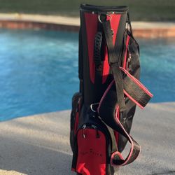 Top flite 6 way golf bag Red And Black 