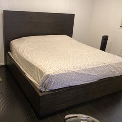 Pierce Cal King Bed Frame Expresso Panel Bed