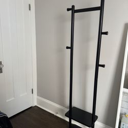 Solid Wood Free Standing Clothing Rack