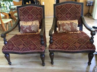 Tow Gorgeous Set Of Accents Arm Chairs For Beautiful House . From San Francisco Furniture Gallery .