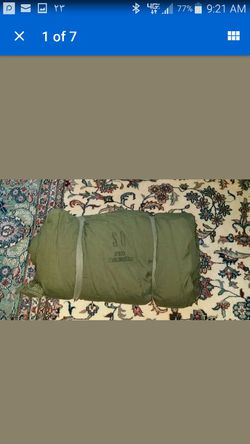 military issue sleeping bag green heavy duty