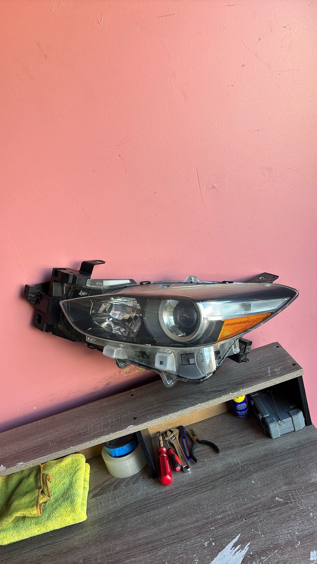 2017-2018 Mazda 3 Driver Left Head Light Headlight Lamp OEM 